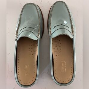 G.H. Bass Wynn Weejuns Teal Size 8 Patent Leather Lightly Worn